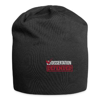 Dissertation Defended | Graduate School PhD Thesis - Jersey Beanie - black - Front