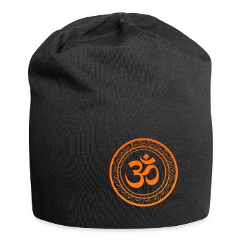 Om Ohm Aum Buddhism Symbol Yoga Sanskrit - Jersey-Beanie - Schwarz - Vorne