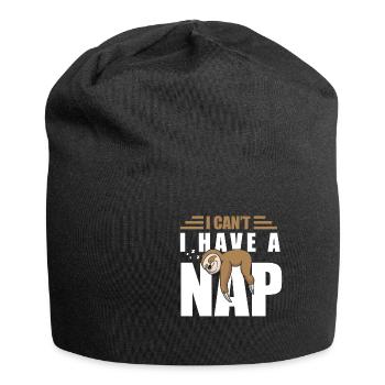 I can't I sleep right now - Jersey Beanie - black - Front