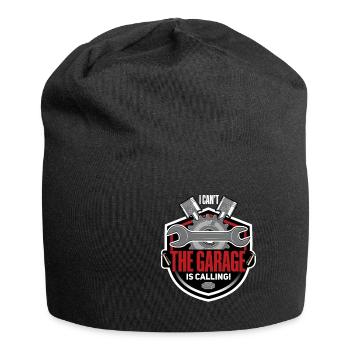Ich kann nicht meine Garage ruft mich - Jersey-Beanie - Schwarz - Vorne