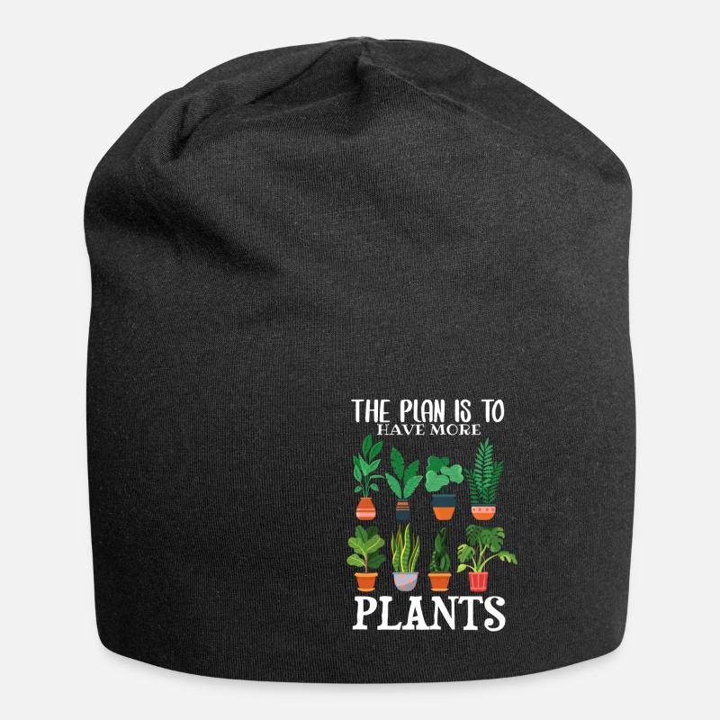 The plan is to have more plants - Jersey-Beanie - Schwarz