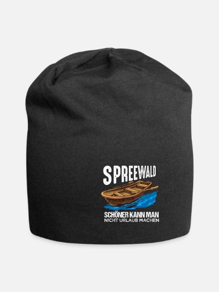 Cooles Spreewald Ostdeutschland Design - Jersey-Beanie - Schwarz