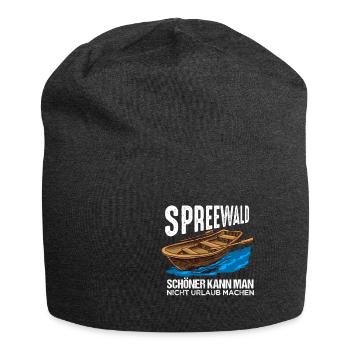 Cooles Spreewald Ostdeutschland Design - Jersey-Beanie - Anthrazit - Vorne