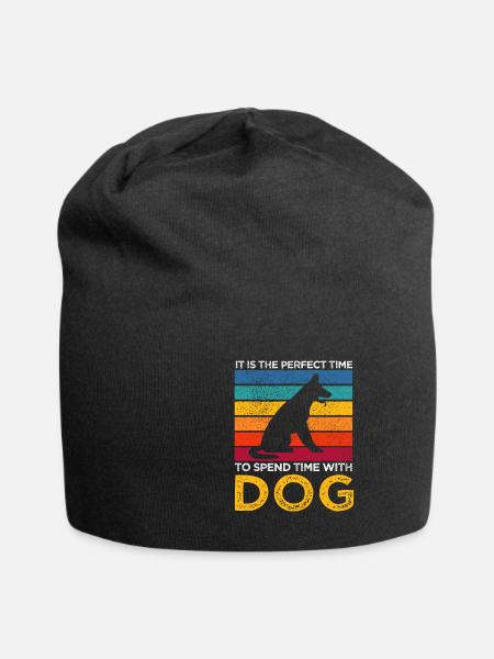 Lustiges Hundespruch Design - Jersey-Beanie - Schwarz