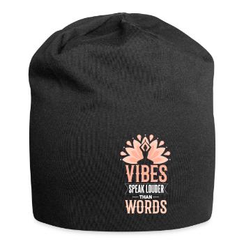 Cool Yoga Gymnastique Dicton Motif - Bonnet en jersey - noir - Devant