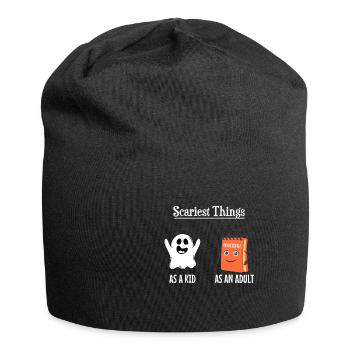 Funny Sayings Illustration Design - Jersey Beanie - black - Front