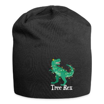 Motif de Noël amusant pour Noël - Bonnet en jersey - noir - Devant