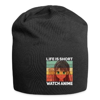 Lustiges Anime Spruch Design - Jersey-Beanie - Schwarz - Vorne