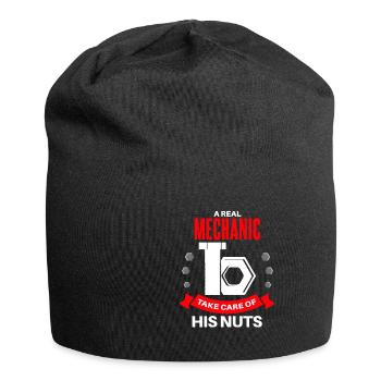 Nuts out the fun begins craftsmen - Jersey Beanie - black - Front