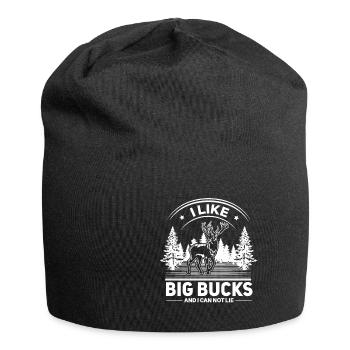 I like big bucks and I can not lie - Jersey-Beanie - Schwarz - Vorne