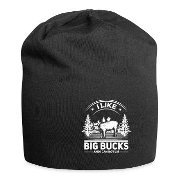 I like big bucks and I can not lie - Jersey-Beanie - Schwarz - Vorne