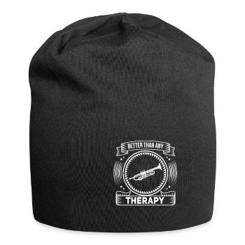 Witziger Trompetenspieler Spruch - Jersey-Beanie - Schwarz - Vorne