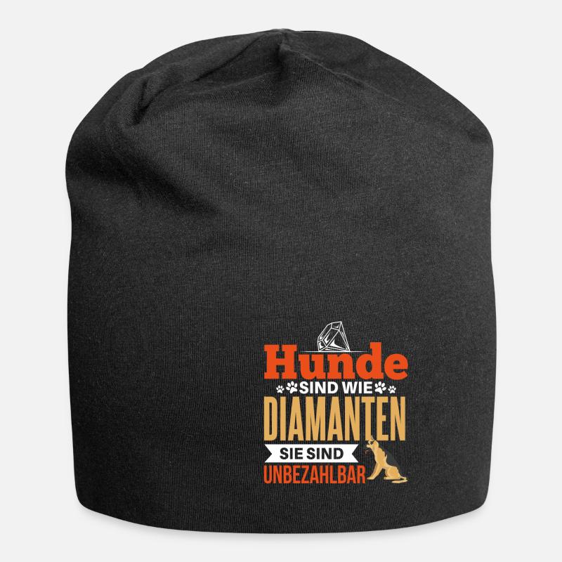 Cooler Hunde Haustier Spruch - Jersey-Beanie - Schwarz