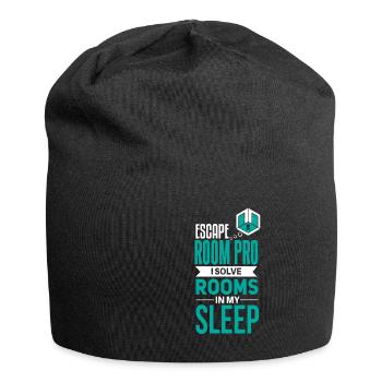 Cool Escape Room Saying Design - Jersey Beanie - black - Front