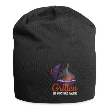 Cooler Griller Barbeque Grillen Spruch - Jersey-Beanie - Schwarz - Vorne