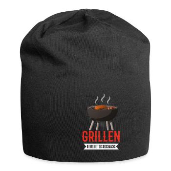 Cooler Griller Barbeque Grillen Spruch - Jersey-Beanie - Schwarz - Vorne