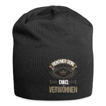 Witziges Renten Rentner Spruch Motiv - Jersey-Beanie - Schwarz - Vorne