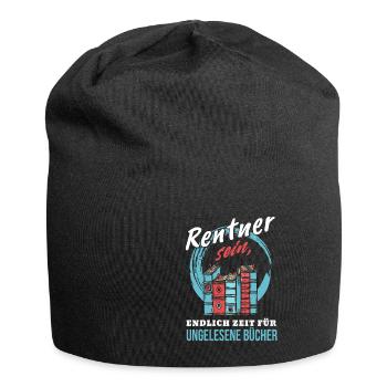 Witziges Renten Rentner Spruch Motiv - Jersey-Beanie - Schwarz - Vorne