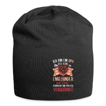 Cooles Opa Großvater Enkel Spruch Motiv - Jersey-Beanie - Schwarz - Vorne