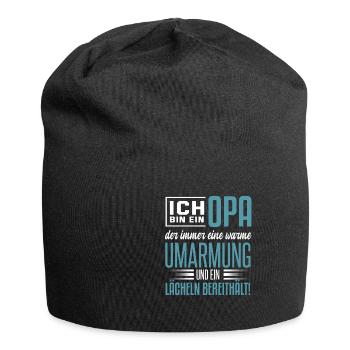 Cooles Opa Großvater Enkel Spruch Motiv - Jersey-Beanie - Schwarz - Vorne