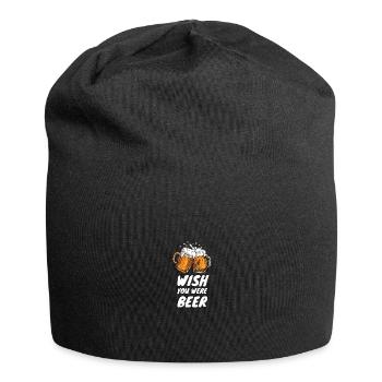 2 Bier-cooler JGA Spruch - Jersey-Beanie - Schwarz - Vorne