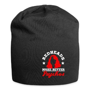 Redheads Make Better Psychos Red Orange Ginger - Jersey Beanie - black - Front