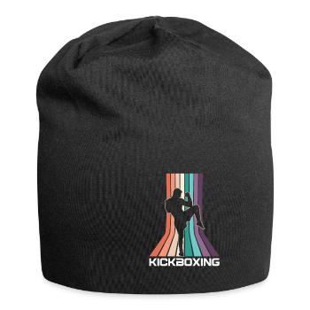 Vintage Kickboxer Retro Kickboxing Fighter MMA - Jersey Beanie - black - Front