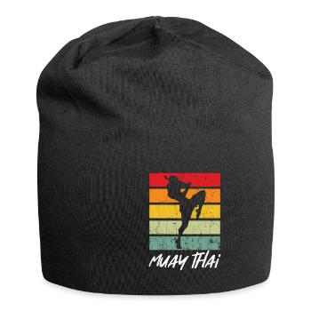 Retro Muay Thai MMA Martial Arts Thailand Boxing - Jersey Beanie - black - Front