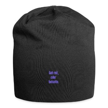 Walk with or aside - Jersey Beanie - black - Front