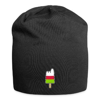 Eis am Stiel - Berge / Gletscher / Gipfel - Jersey-Beanie - Schwarz - Vorne