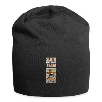 Cadeau pour handicapés en fauteuil roulant paresseux - Bonnet en jersey - noir - Devant