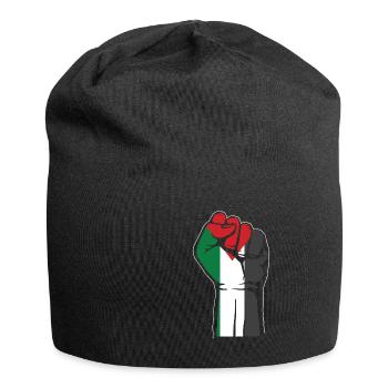 Palästina Faust Geschenk Gaza Streifen Patriot - Jersey-Beanie - Schwarz - Vorne
