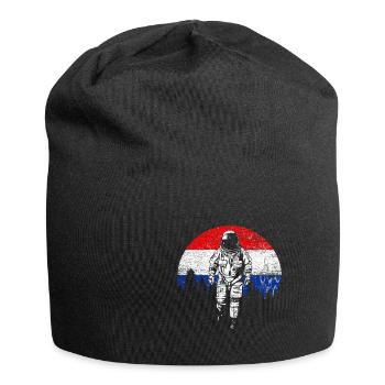 Niederlande - Jersey-Beanie - Schwarz - Vorne