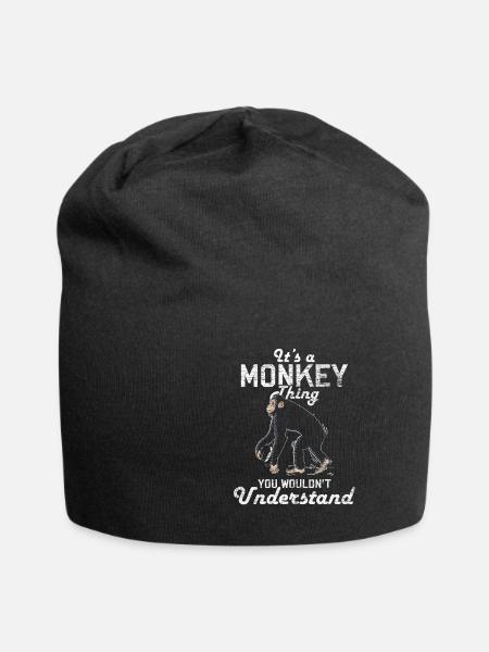 Singe banane animal cadeau singe nature escalade - Bonnet en jersey - noir