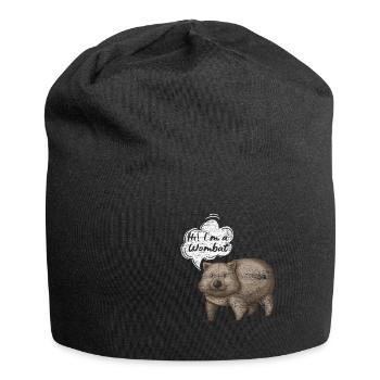 Wombat Animal Australie Lifestyle Cadeau - Bonnet en jersey - noir - Devant