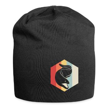 Murène plongeur poisson océan mer créature animal - Bonnet en jersey - noir - Devant