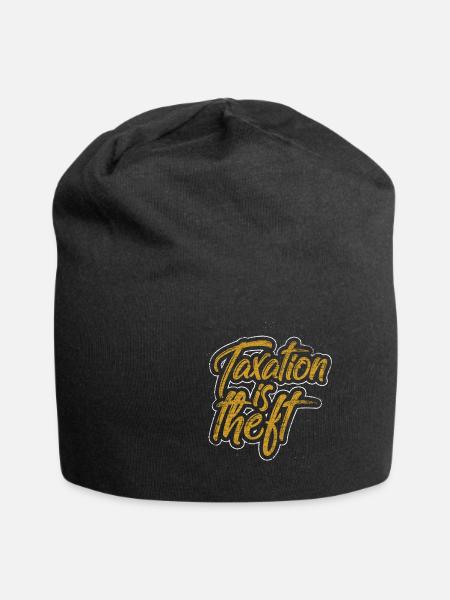 Steuern Finanzamt Kapitalismus Libertär Panama - Jersey-Beanie - Schwarz