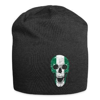 Nigeria - Bonnet en jersey - charbon - Devant