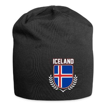 Island - Jersey-Beanie - Schwarz - Vorne