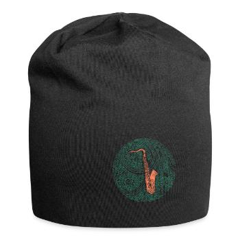 Saxofon - Jersey-Beanie - Schwarz - Vorne