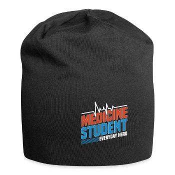 Medizin Student Arzt Doktor Geschenk - Jersey-Beanie - Schwarz - Vorne