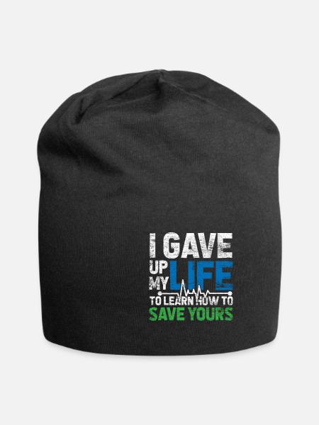 Krankenschwester Arzt Medizin Studium Mediziner - Jersey-Beanie - Schwarz