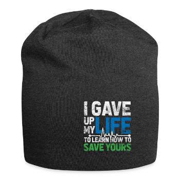 Nurse doctor medicine studying medical doctor - Jersey Beanie - charcoal grey - Front