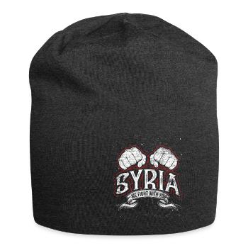 Freies Syrien - Jersey-Beanie - Anthrazit - Vorne