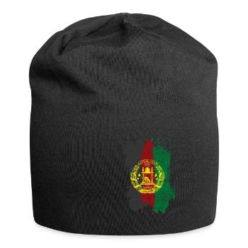 Drapeau afghan - Bonnet en jersey - noir - Devant