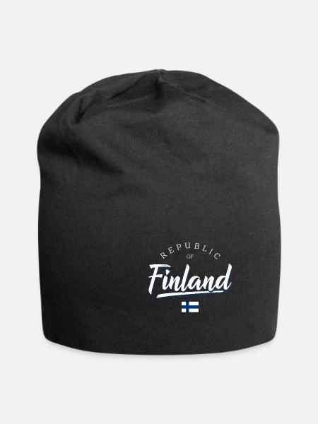 Finland - Jersey Beanie - black