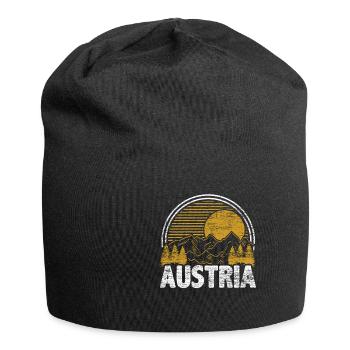 Österreich - Jersey-Beanie - Schwarz - Vorne
