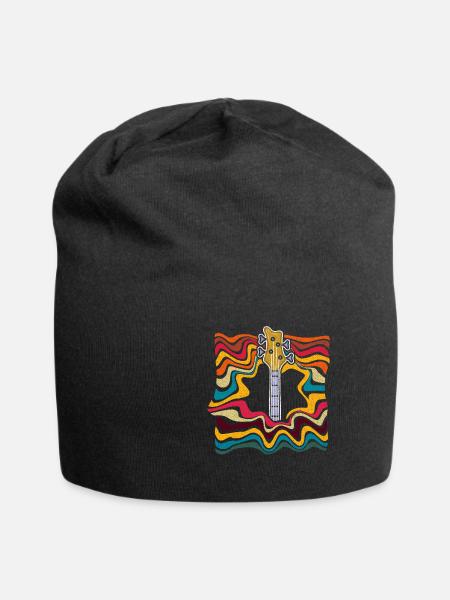 Bass - Jersey-Beanie - Schwarz