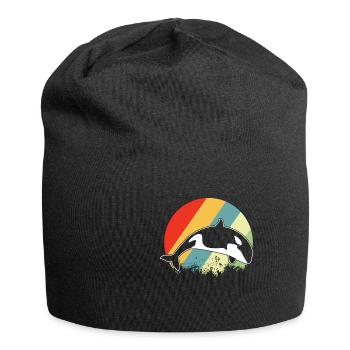 killer whale - Jersey Beanie - black - Front