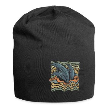 Delphin - Jersey-Beanie - Schwarz - Vorne
